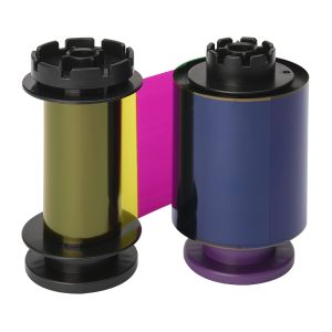 RT5F011SAA Evolis YMCK-K RT Color Ribbon 400 prints / roll