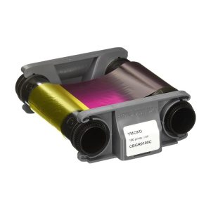 CBGR0100C Evolis YMCKO color ribbon – 100 prints / roll